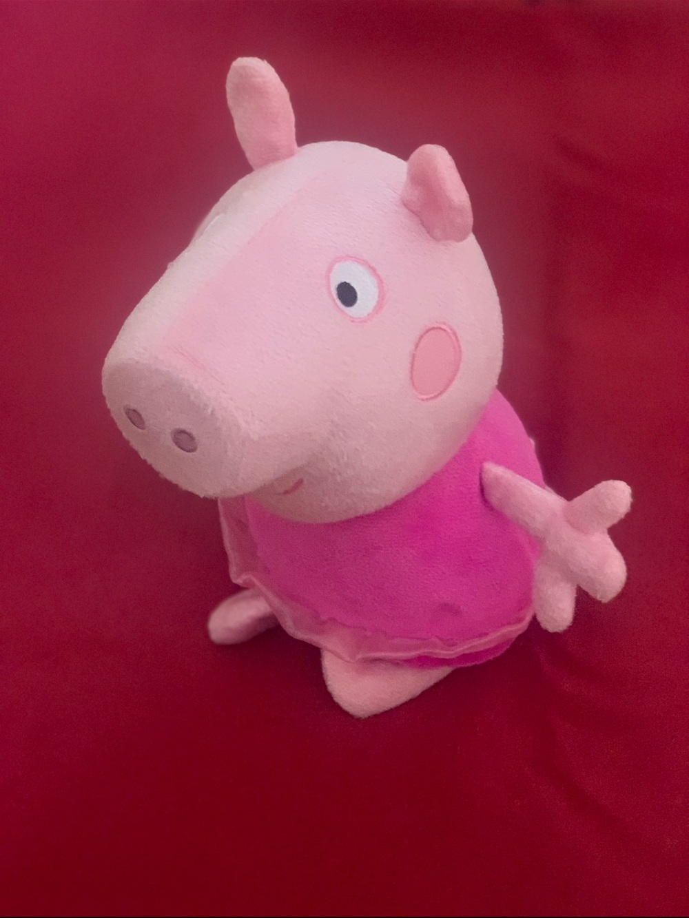 Peppa Pig Pink and Hot Pink Plush Stuffed Animal - Peppa Pig Brand